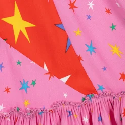 Stella McCartney Kids Dresses*Girls Pink Star Print Viscose Dress