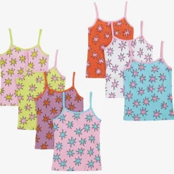 Stella McCartney Kids Underwear*Girls Pink Star Vests (7 Pack)