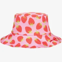 Mitty James Swimwear*Girls Pink Strawberry Bucket Hat (UPF 50+)