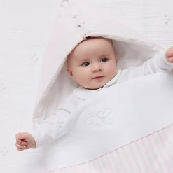 Tartine et Chocolat Nests*Girls Pink Striped Nest (80cm)