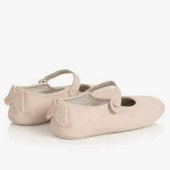 Marie-Chantal Traditional Shoes|Bar Shoes*Girls Pink Suede Leather Shoes