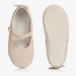 Marie-Chantal Traditional Shoes|Bar Shoes*Girls Pink Suede Leather Shoes