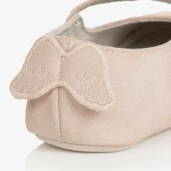 Marie-Chantal Traditional Shoes|Bar Shoes*Girls Pink Suede Leather Shoes