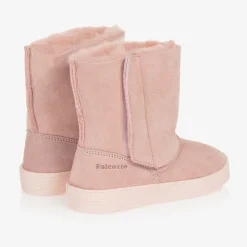 Falcotto by Naturino Boots*Girls Pink Suede Leather Boots