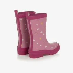 Hatley Rain Boots|Rain Boots*Girls Pink Sun Charms Rain Boots