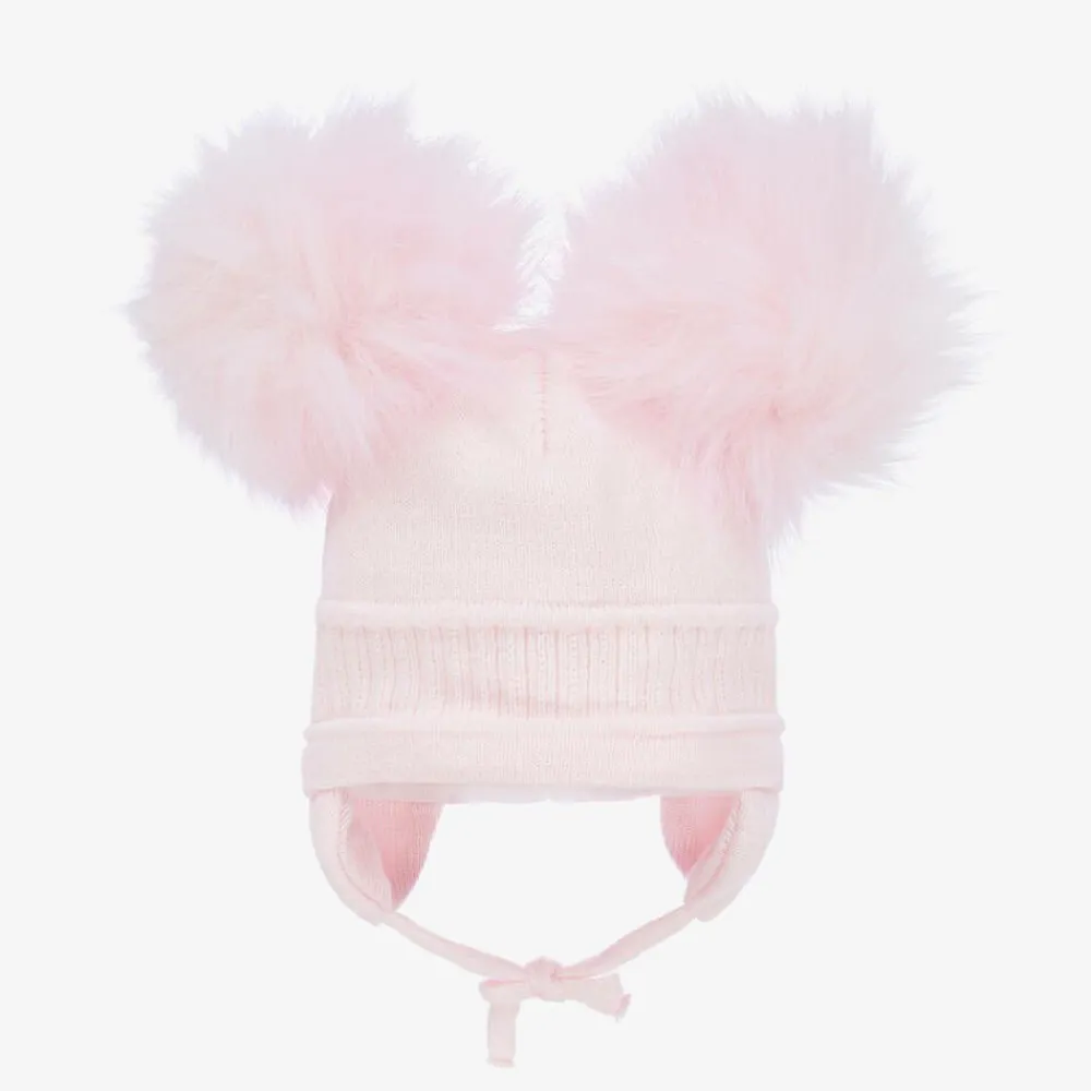 Sätila of Sweden Hats*Girls Pink Tindra Double Pom-Pom Hat