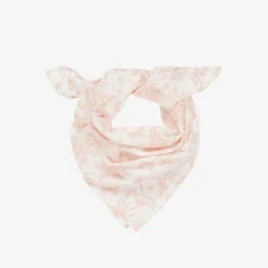 Tartine et Chocolat Scarves*Girls Pink Toile de Jouy Print Scarf (65cm)