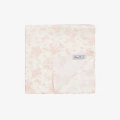 Tartine et Chocolat Scarves*Girls Pink Toile de Jouy Print Scarf (65cm)