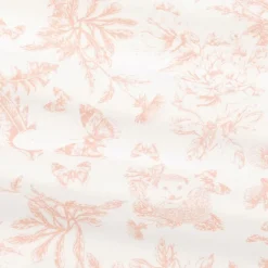 Tartine et Chocolat Scarves*Girls Pink Toile de Jouy Print Scarf (65cm)