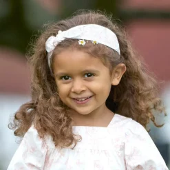 Tartine et Chocolat Hair Accessories*Girls Pink Toile de Jouy Print Headband