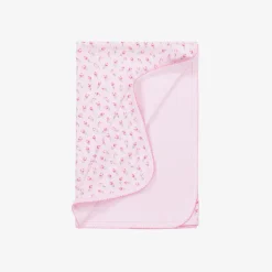 Kissy Kissy Blankets & Shawls*Girls Pink Tulip Blossoms Cotton Blanket (73cm)