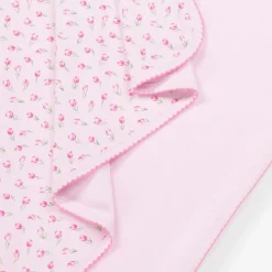 Kissy Kissy Blankets & Shawls*Girls Pink Tulip Blossoms Cotton Blanket (73cm)