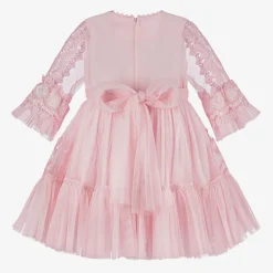Beau KiD Dresses*Girls Pink Tulle & Lace Dress