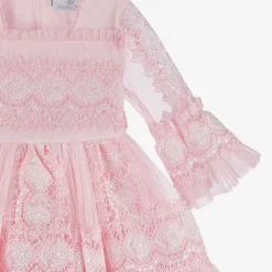 Beau KiD Dresses*Girls Pink Tulle & Lace Dress