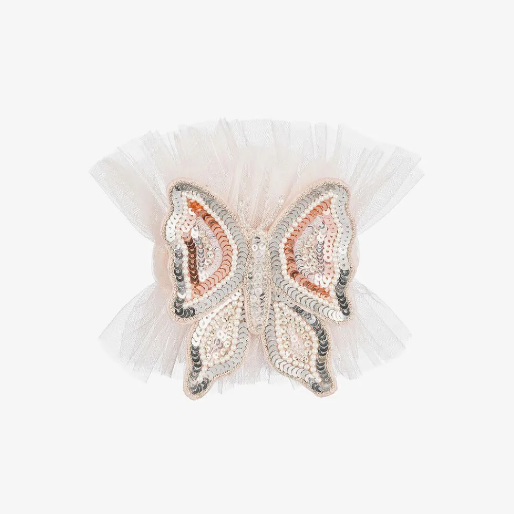 Tutu du Monde Jewellery*Girls Pink Tulle Butterfly Bracelet