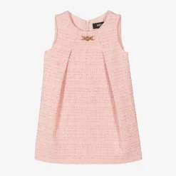 Versace Dresses*Girls Pink Tweed Dress