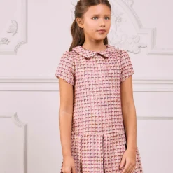 Patachou Dresses*Girls Pink Tweed Dress