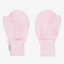 Sätila of Sweden Gloves & Mittens|Gloves & Mittens*Girls Pink Twiddle Knitted Baby Mittens
