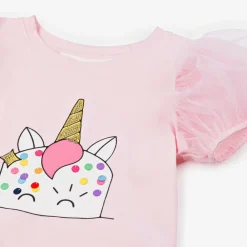 Tutu du Monde Tops*Girls Pink Unicorn Cake T-Shirt