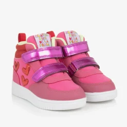 Agatha Ruiz de la Prada Trainers|Trainers*Girls Pink Velcro High-Top Trainers