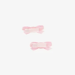 Bowtique London Hair Accessories*Girls Pink Velvet Bow Hair Clips (2 Pack)