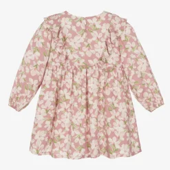 Mayoral Dresses*Girls Pink Viscose Floral Dress