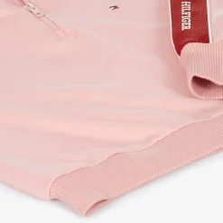 Tommy Hilfiger Tops*Girls Pink Viscose Half-Zip Sweatshirt