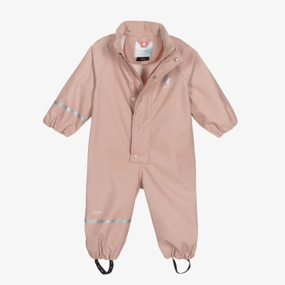 CeLaVi Coats & Jackets*Girls Pink Waterproof Rainsuit