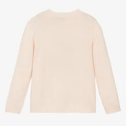 Beatrice amp; George Tops*Girls Pink Wool & Cashmere Deer Sweater
