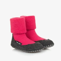 Falke Socks*Girls Pink Wool Slipper Socks