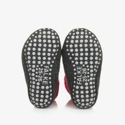 Falke Socks*Girls Pink Wool Slipper Socks