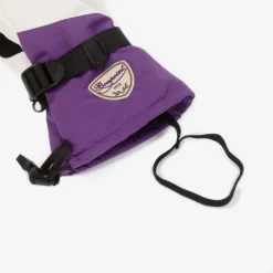 Bonpoint Snowwear*Girls Purple & Green Padded Ski Gloves