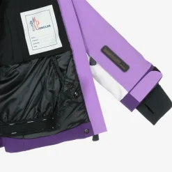 Moncler Enfant Snowwear*Girls Purple & White Corserey Ski Jacket