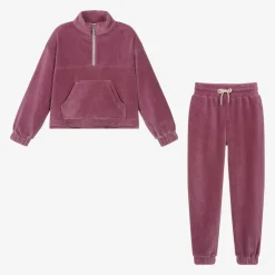 Mayoral Tracksuits*Girls Purple Corduroy Tracksuit
