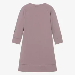 EA7 Emporio Armani Dresses*Girls Purple Cotton EA7 Sweatshirt Dress