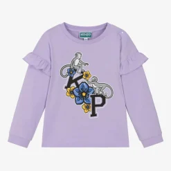 KENZO KIDS Tops*Girls Purple Cotton Top