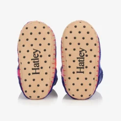 Hatley Slippers|Slippers*Girls Purple Heart Slippers