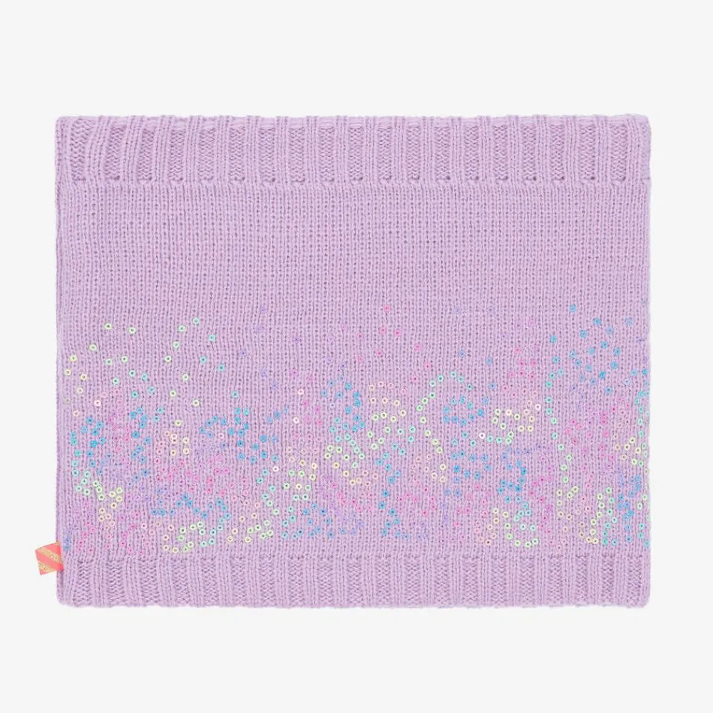 Billieblush Scarves*Girls Purple Sequin Snood