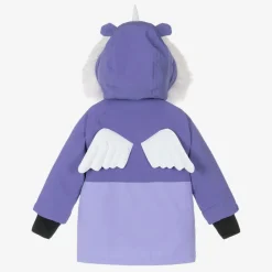 Roarsome Snowwear*Girls Purple Sparkle The Unicorn  Ski Jacket
