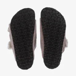 Birkenstock Sandals|Sandals*Girls Purple Suede & Shearling Sandals