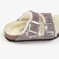 Birkenstock Sandals|Sandals*Girls Purple Suede & Shearling Sandals