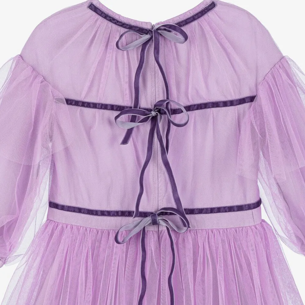 RaspberryPlum Dresses*Girls Purple Tulle Flowers Dress