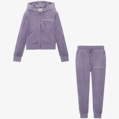 Juicy Couture Tracksuits*Girls Purple Velour Tracksuit