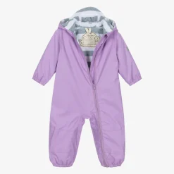 Little Blue House by Hatley Coats & Jackets*Girls Purple Waterproof Rainsuit