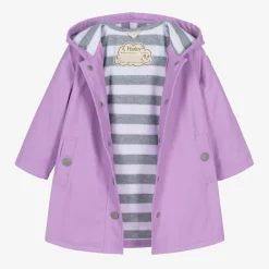 Little Blue House by Hatley Coats & Jackets*Girls Purple Waterproof Raincoat