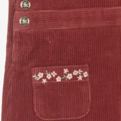 Tartine et Chocolat Dresses*Girls Red Corduroy Pinafore Dress