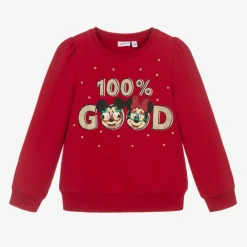NAME IT Tops*Girls Red Cotton Disney Graphic Top