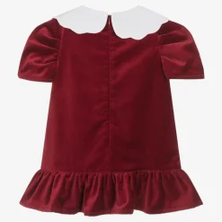Phi Clothing Dresses*Girls Red Cotton Velvet Dress