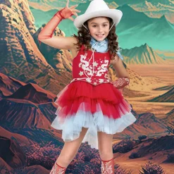 Tutu du Monde Costumes*Girls Red Cowgirl Costume Dress