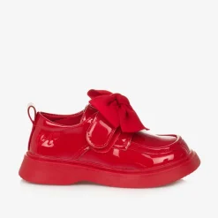 A Dee Loafers & Moccasins|Loafers & Moccasins*Girls Red Faux Patent Leather Loafers